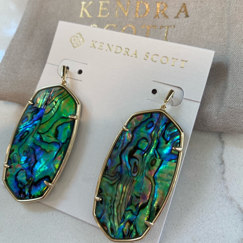 Kendra Scott Abalone Shell Earrings